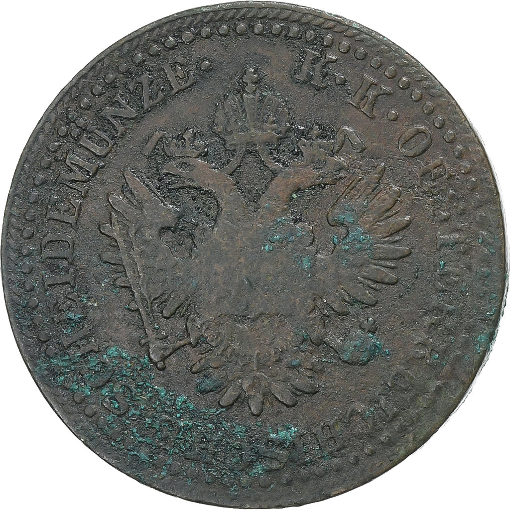Austria, Franz Joseph I, 2 Kreuzer, 1851, Baia mare, Copper, VF(20-25), KM:2189