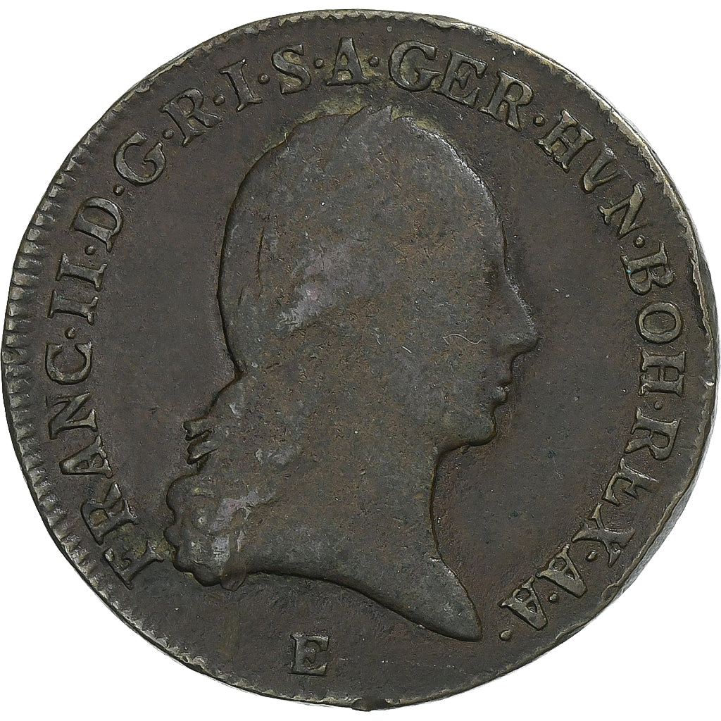 Austria, Franz II, 3 Kreuzer, 1800, Alba Iulia, Rame, MB, KM:2115.3