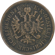 Austria, Franz Joseph I, 4 Kreuzer, 1860, Karlsburg, Copper, VF(30-35), KM:2194