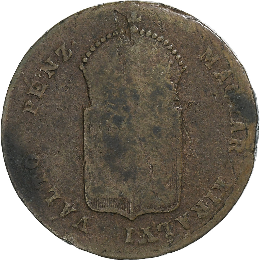Hungary, 1 Kreuzer, 1849, Baia mare, Copper, F(12-15), KM:430