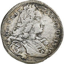 Principality of Transylvania, Karl VI, 3 Kreuzer, 1729, Karlsburg, Silver
