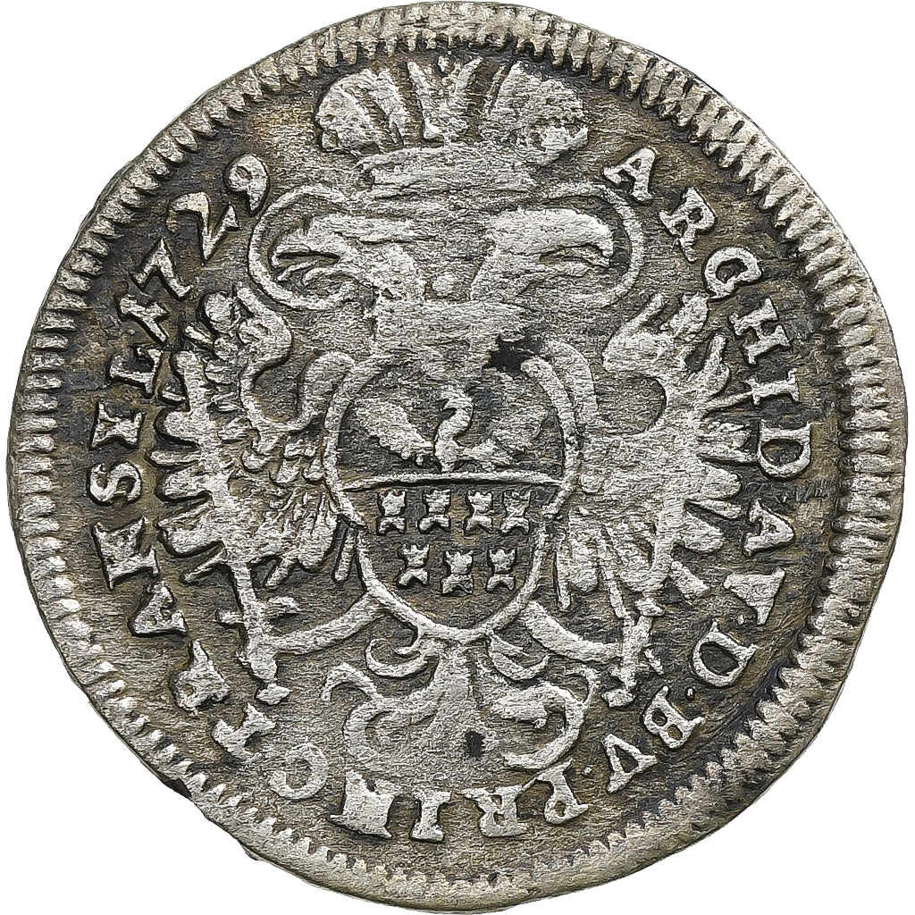 Principality of Transylvania, Karl VI, 3 Kreuzer, 1729, Karlsburg, Silver