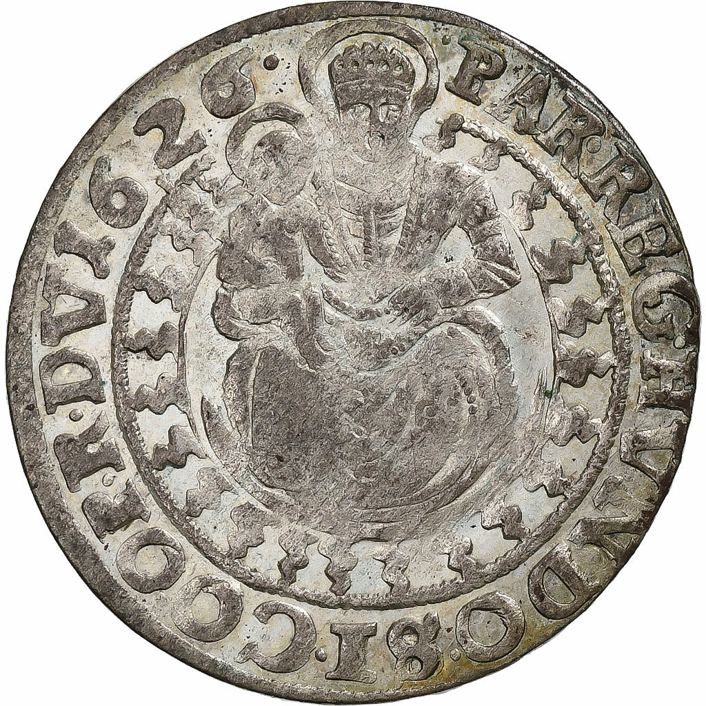 Principality of Transylvania, Gabriel Bethlen, 1 Garas, 1626, Baia mare, Silber