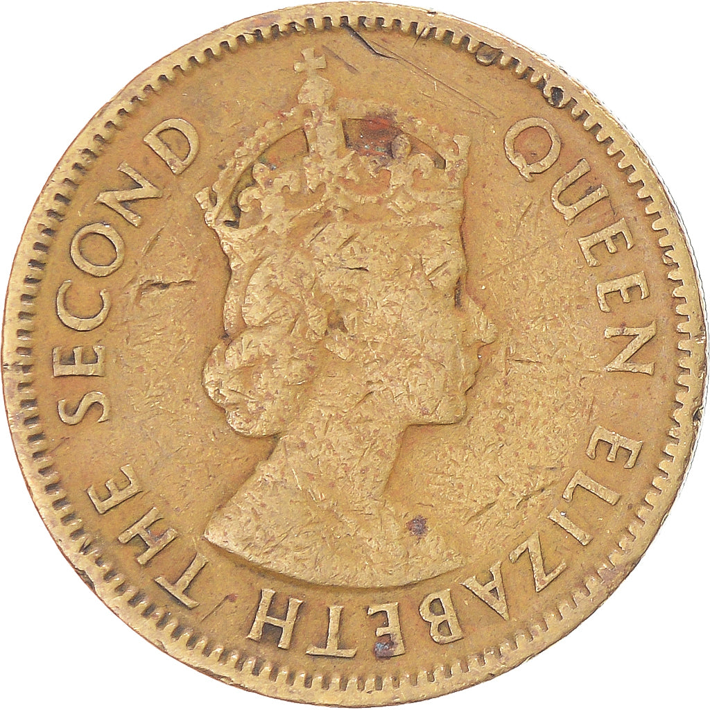 Monnaie, Hong Kong, 10 Cents, 1956