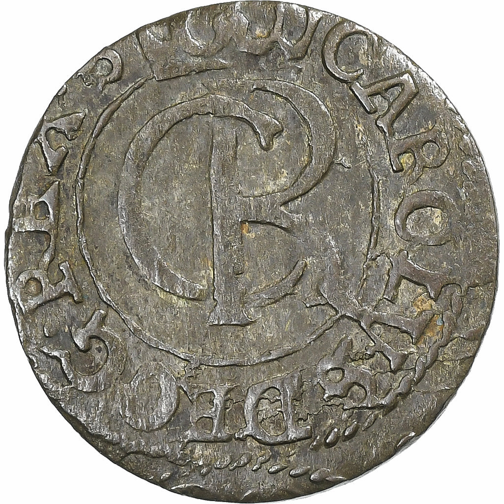 Suède, Karl XI, Schilling, 1661, Imitation, Billon, TB
