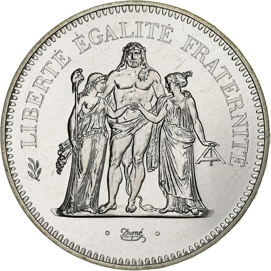 France, 50 Francs, Hercule, 1979, MDP, série FDC, Silver, MS(65-70)