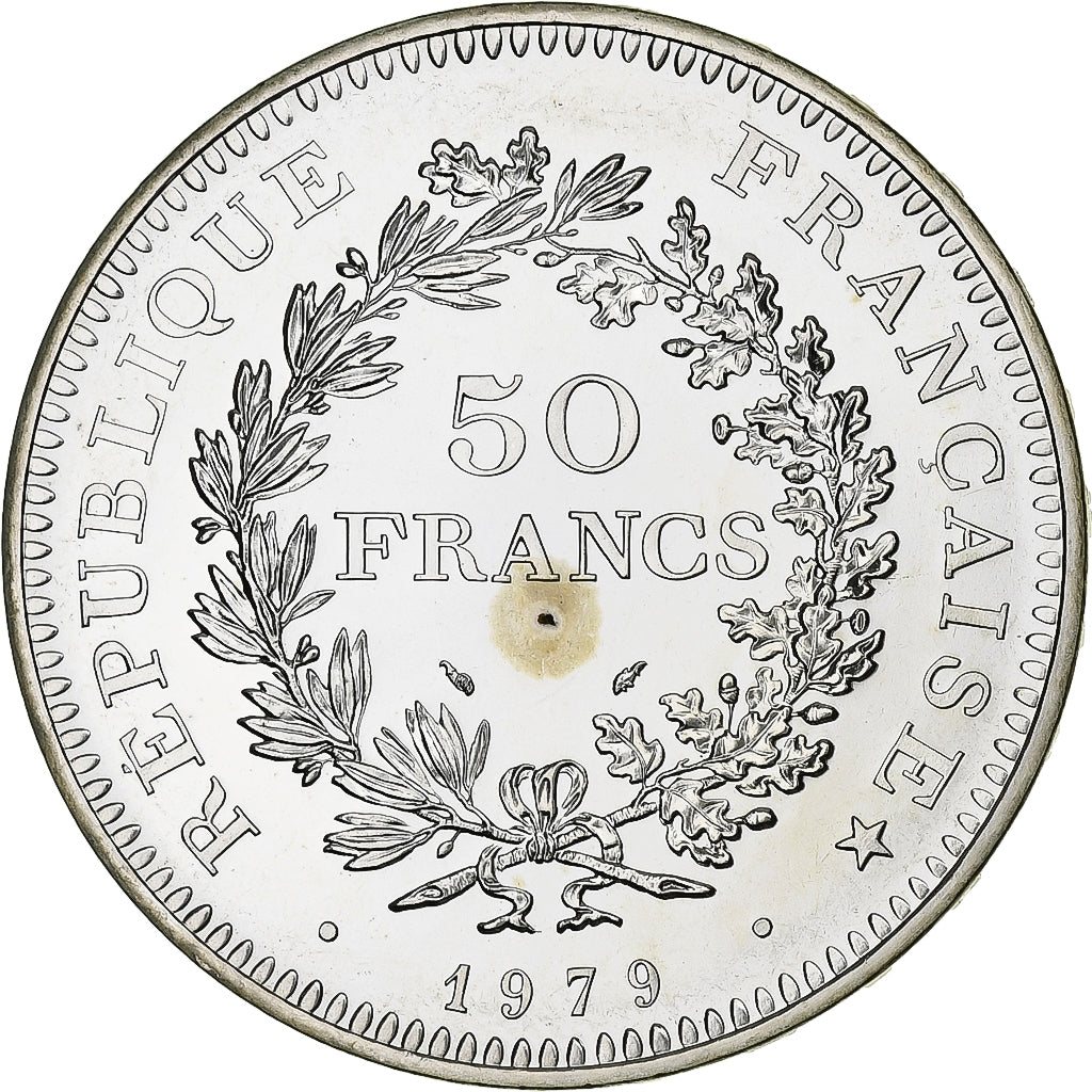 France, 50 Francs, Hercule, 1979, MDP, série FDC, Silver, MS(65-70)