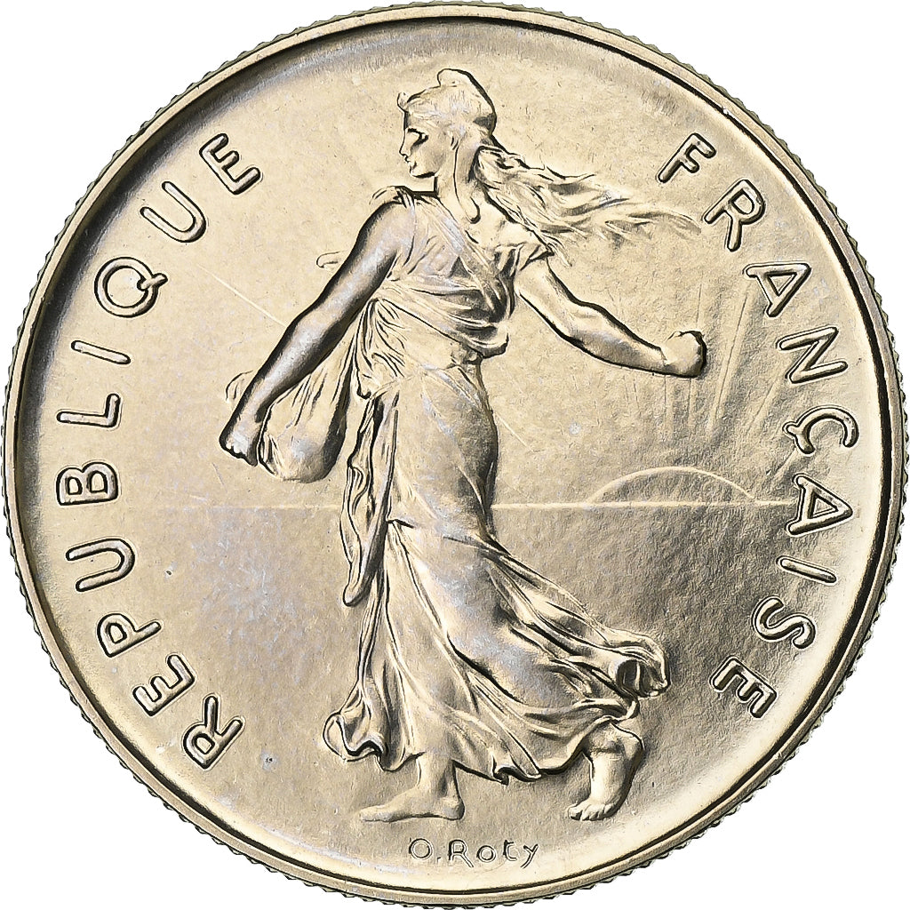 França, 5 Francs, Semeuse, 1979, MDP, série FDC, Cupronickel, MS(65-70)