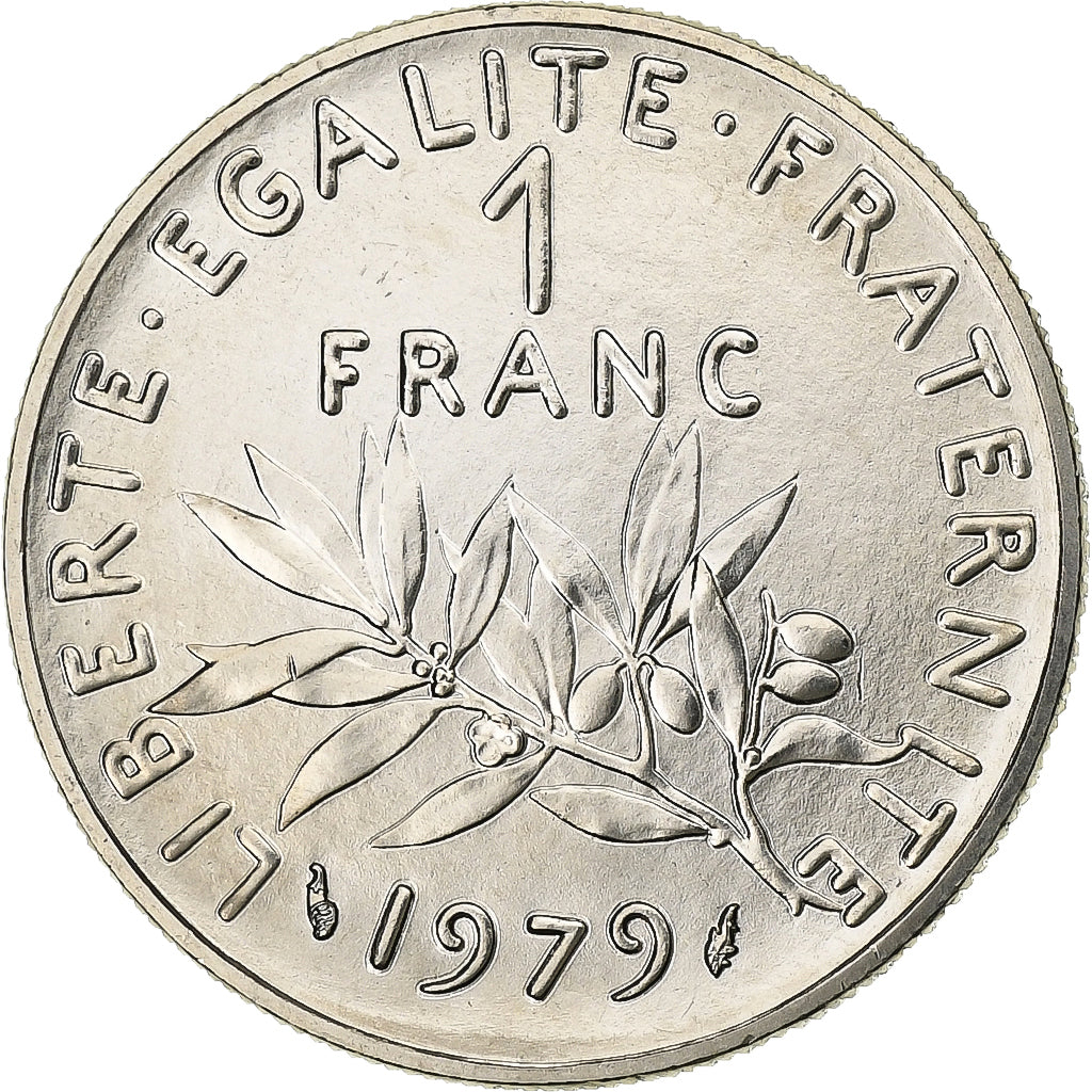 France, 1 Franc, Semeuse, 1979, MDP, série FDC, Nickel, MS(65-70)