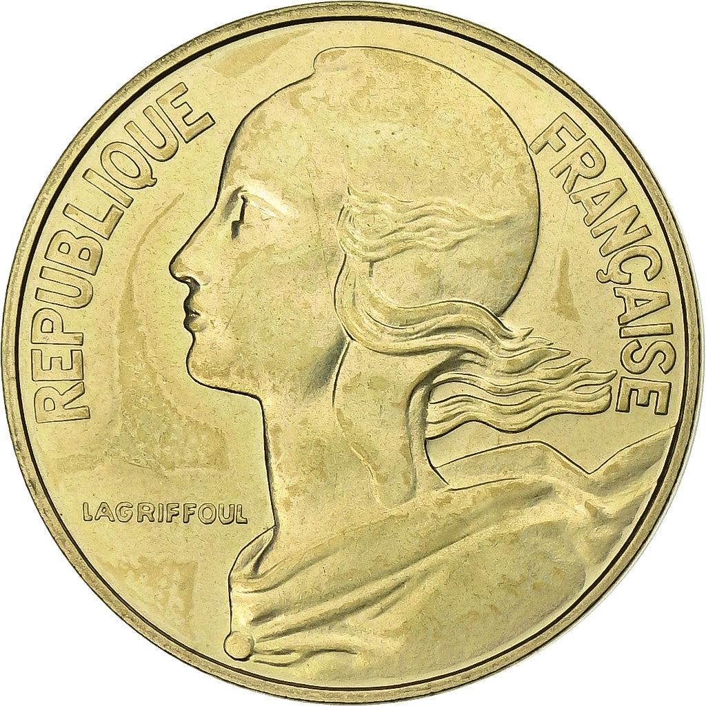 Francia, 20 Centimes, Marianne, 1979, MDP, série FDC, Rame-alluminio, FDC