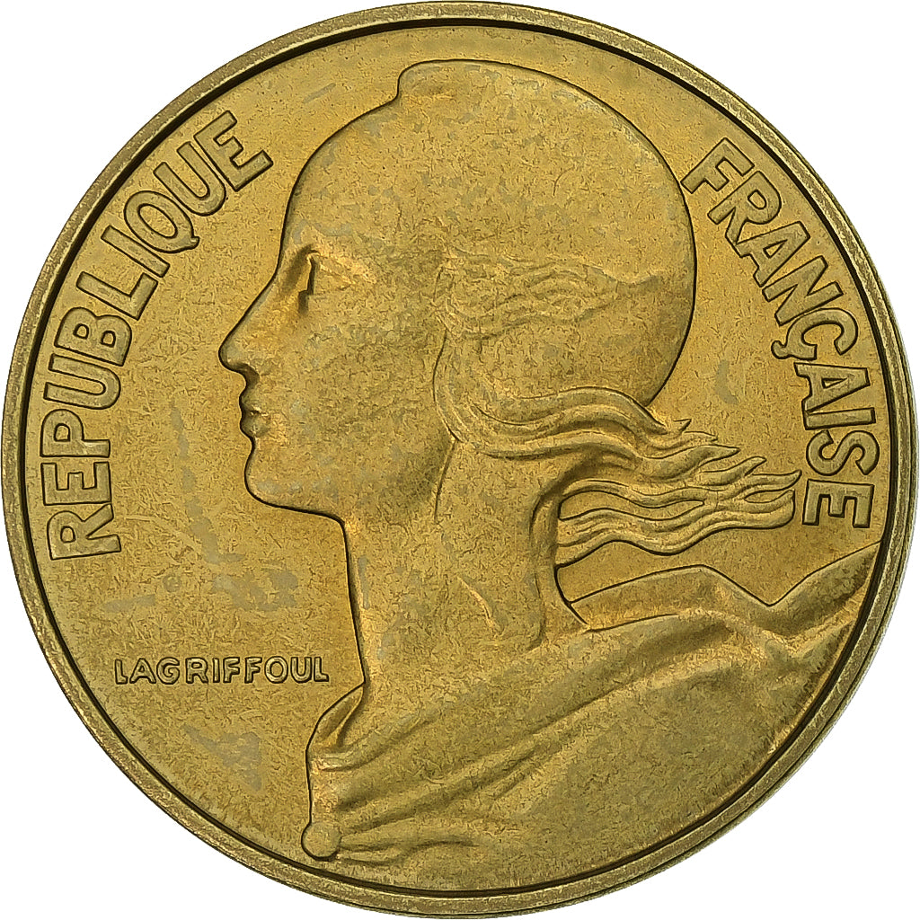 Francia, 20 Centimes, Marianne, 1975, MDP, série FDC, Rame-alluminio, FDC