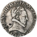 Francja, Henri III, 1/2 Franc au col plat, 1578, La Rochelle, Srebro, VF(20-25)