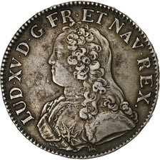 France, Louis XV, Ecu aux branches d'olivier, 1726, La Rochelle, Silver