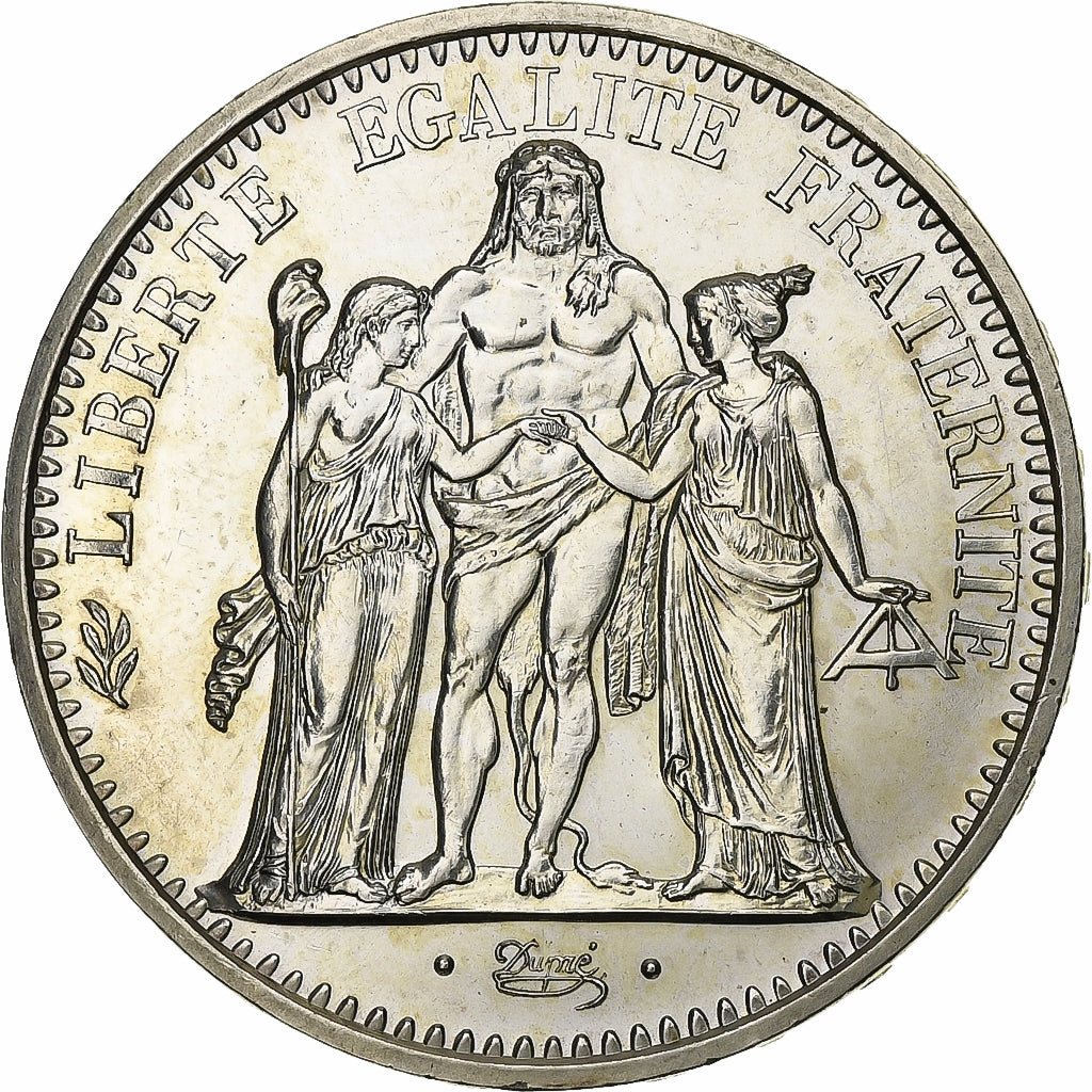France, 10 Francs, Hercule, 1973, MDP, Silver, AU(55-58)