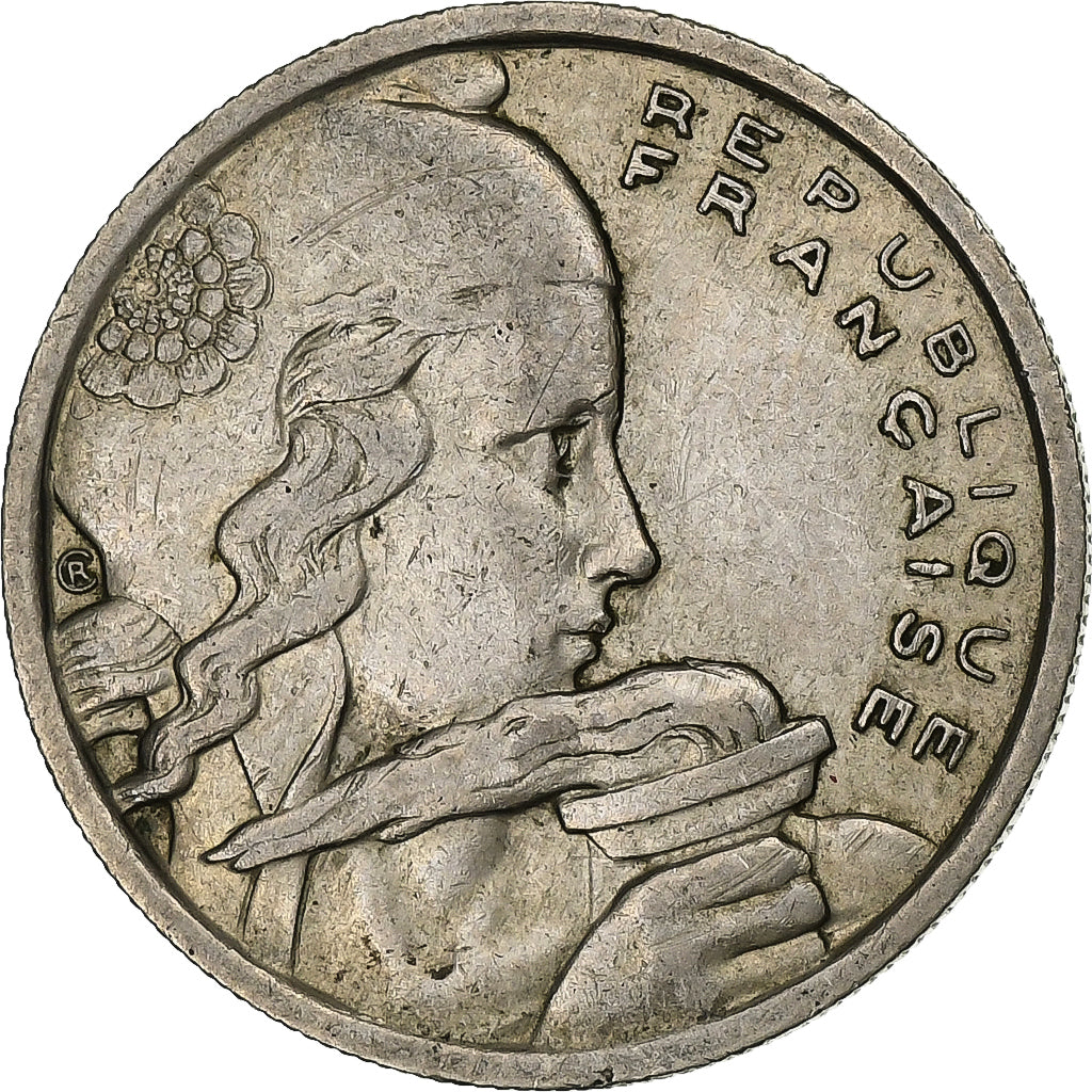 Francia, 100 Francs, Cochet, 1958, MDP, Chouette, Rame-nichel, BB, Gadoury:897