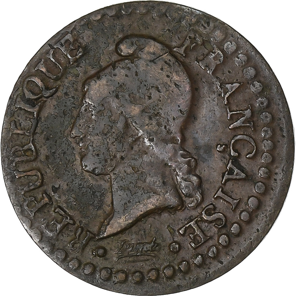 Francia, 1 Centime, Dupré, AN 7, Paris, Rame, MB