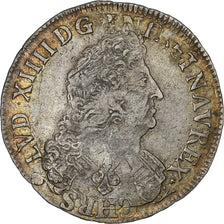 France, Louis XIV, 1/2 Ecu aux palmes, 1695, Limoges, reformed, Silver