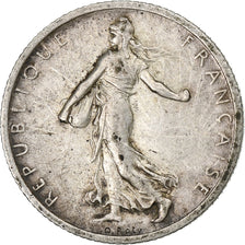 France, 1 Franc, Semeuse, 1916, Paris, Silver, VF(30-35), Gadoury:467