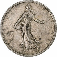 France, 1 Franc, Semeuse, 1916, Paris, Silver, VF(30-35), Gadoury:467