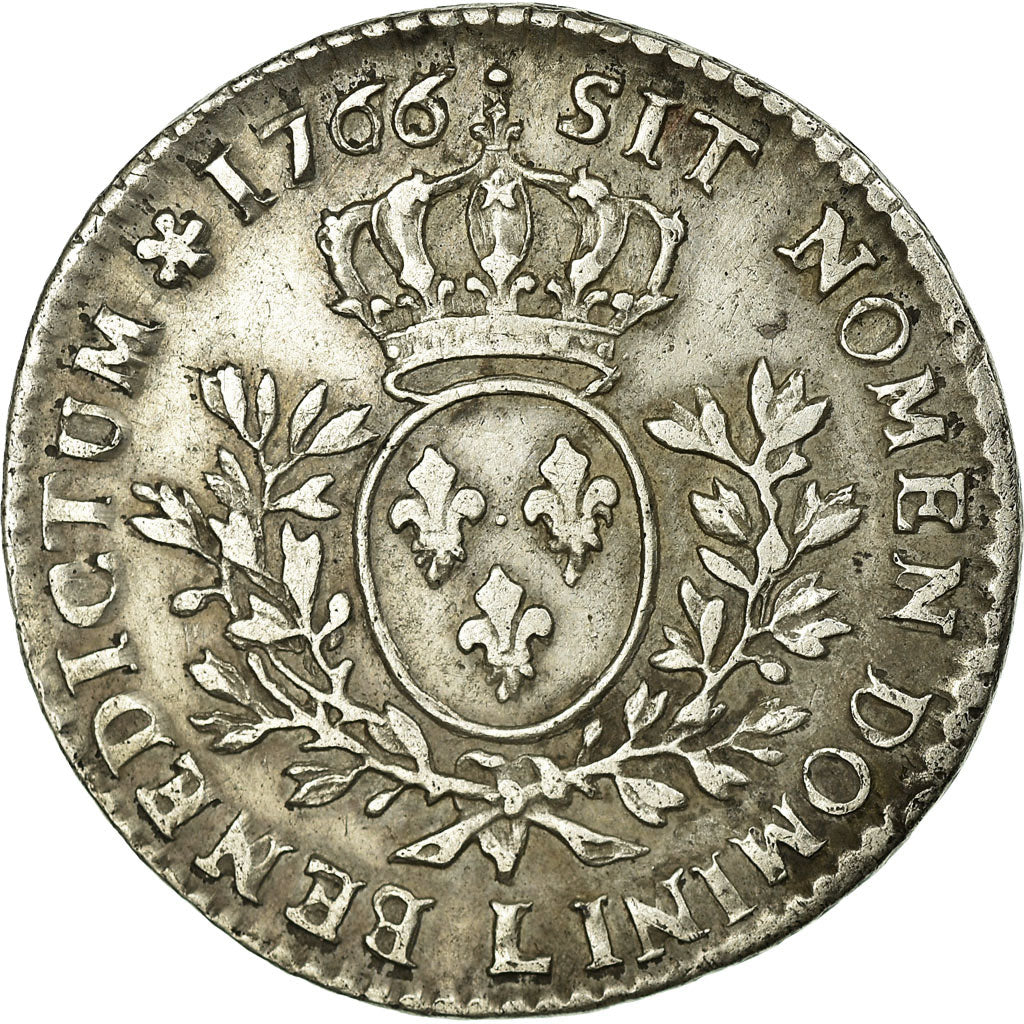 Coin, France, Louis XV, 1/5 Écu au bandeau, 24 Sols, 1/5 ECU, 1766, Bayonne
