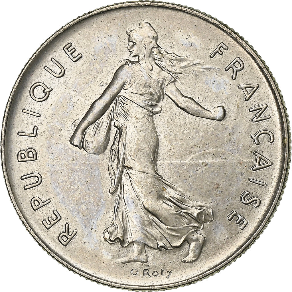 Frankreich, 5 Francs, Semeuse, 1976, MDP, série FDC, Cupronickel, STGL