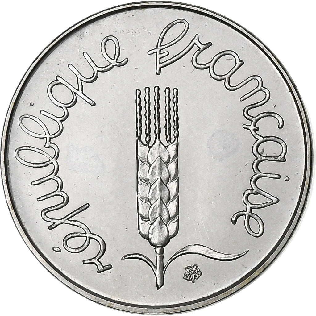 Frankrijk, 1 Centime, Épi, 1976, MDP, série FDC, Stainless Steel, FDC