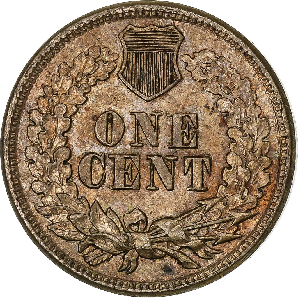 Stati Uniti, 1 Cent, Indian Head, 1860, Philadelphia, Rame-nichel, SPL, KM:90