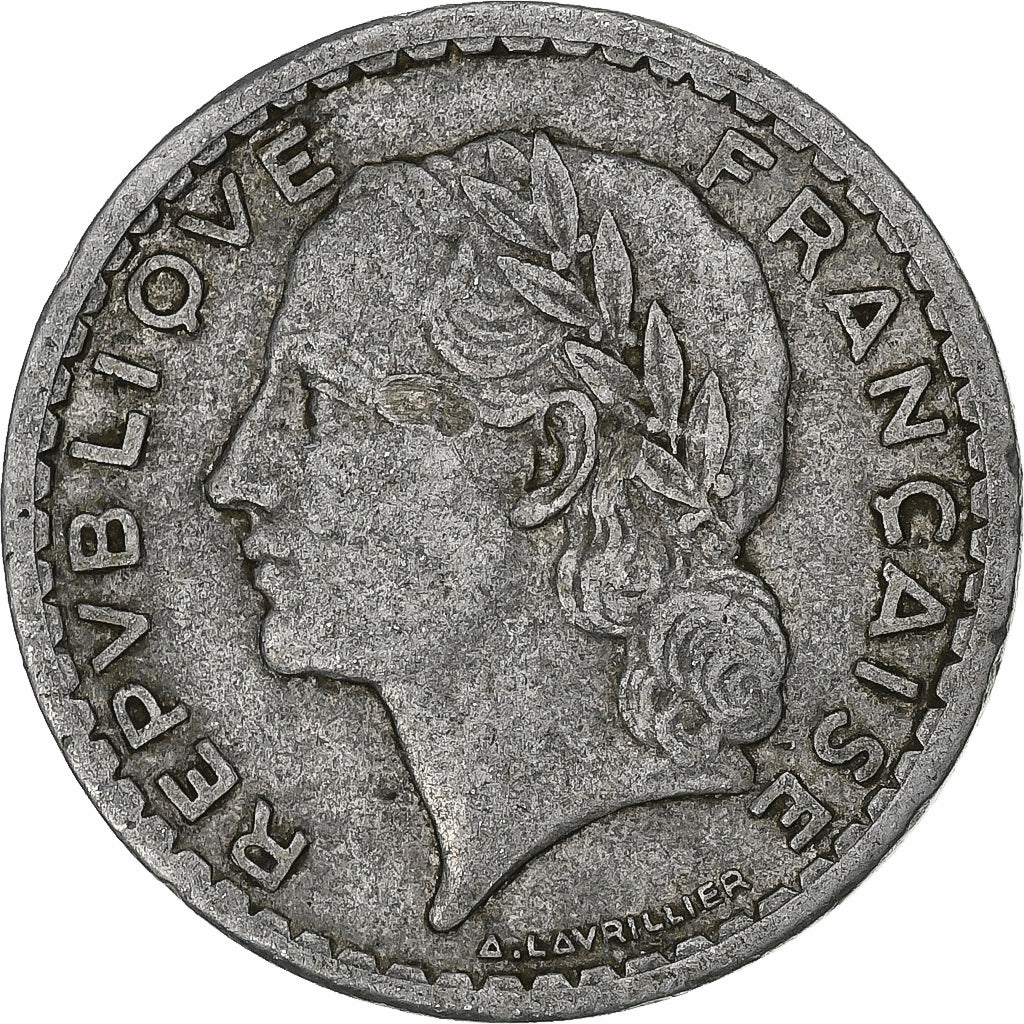 Frankreich, 5 Francs, Lavrillier, 1952, Paris, Aluminium, S+, Gadoury:766a