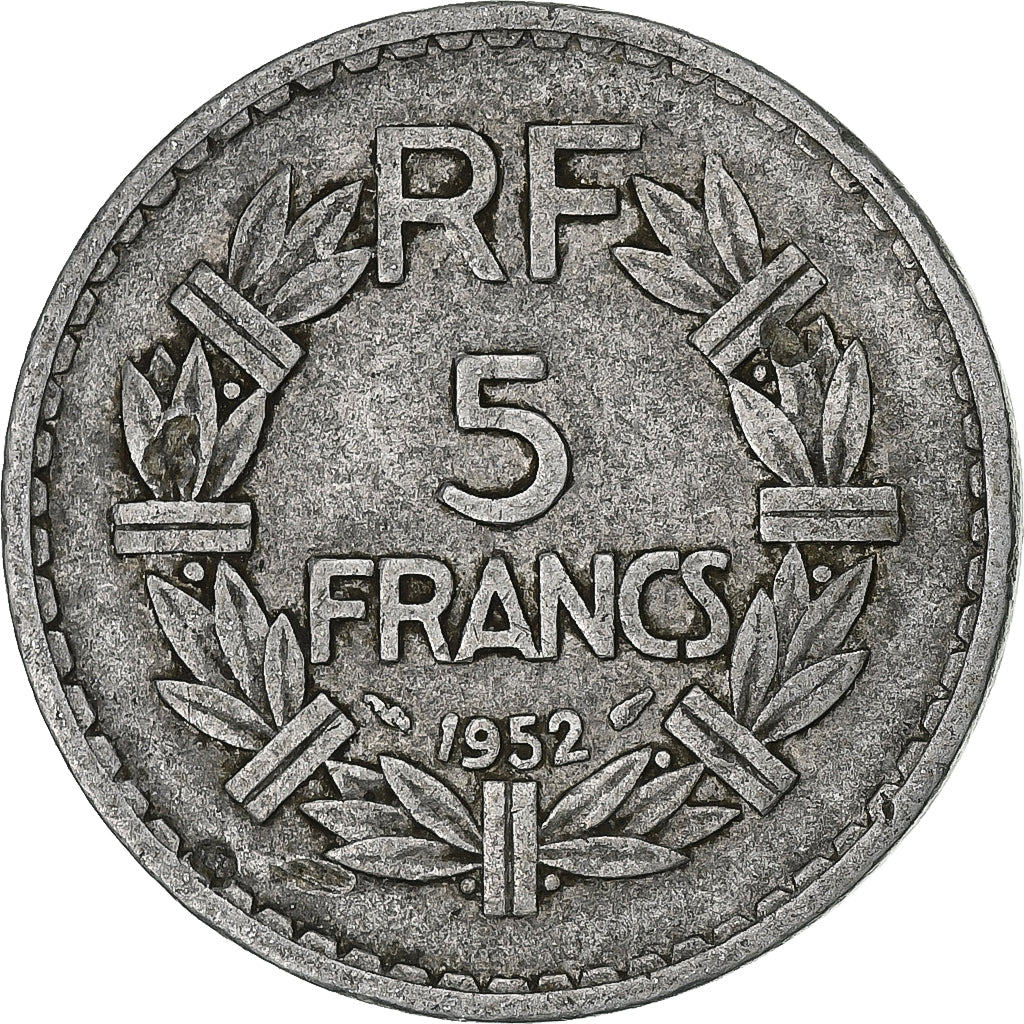 Frankreich, 5 Francs, Lavrillier, 1952, Paris, Aluminium, S+, Gadoury:766a
