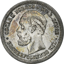 Norway, Oscar II, 1 Krone, 1877, Kongsberg, Silver, EF(40-45), KM:357