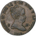 Spain, Isabel II, 8 Maravedis, 1848, Segovia, Copper, EF(40-45), KM:531.3