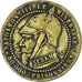 France, Médaille satirique, Napoléon III, 1870, Brass, VF(20-25)