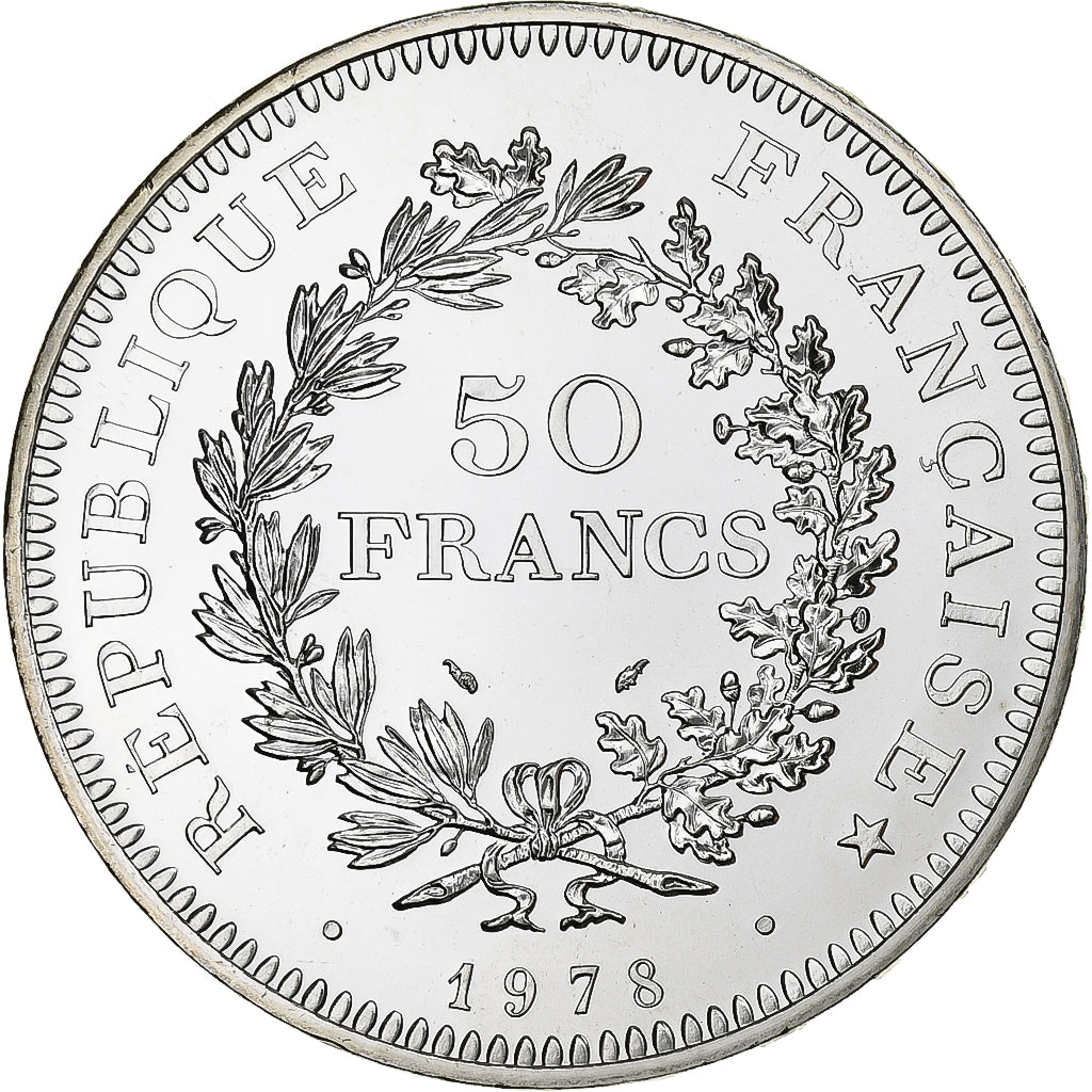 France, 50 Francs, Hercule, 1978, MDP, série FDC, Silver, MS(65-70)