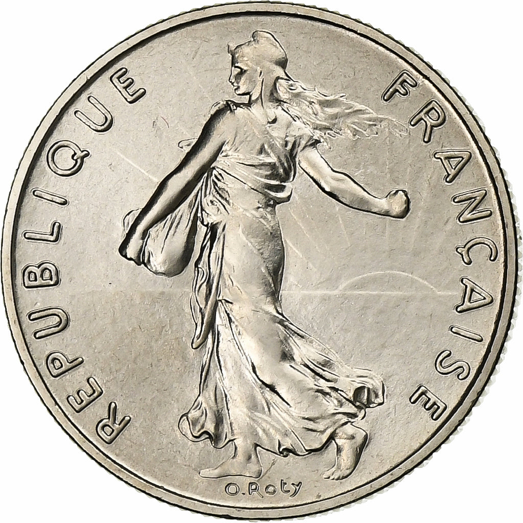 Frankreich, 1/2 Franc, Semeuse, 1978, MDP, série FDC, Nickel, STGL