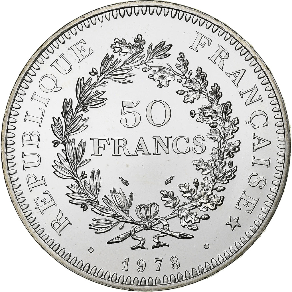 France, 50 Francs, Hercule, 1978, MDP, série FDC, Silver, MS(65-70)