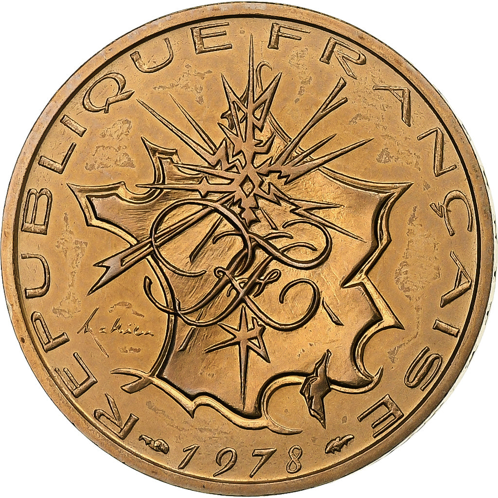 França, 10 Francs, Mathieu, 1978, MDP, série FDC, Cupro-aluminium-nickel