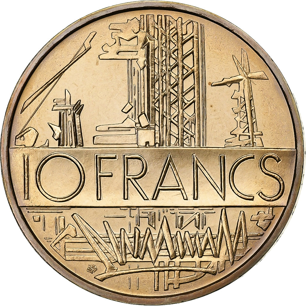 França, 10 Francs, Mathieu, 1978, MDP, série FDC, Cupro-aluminium-nickel