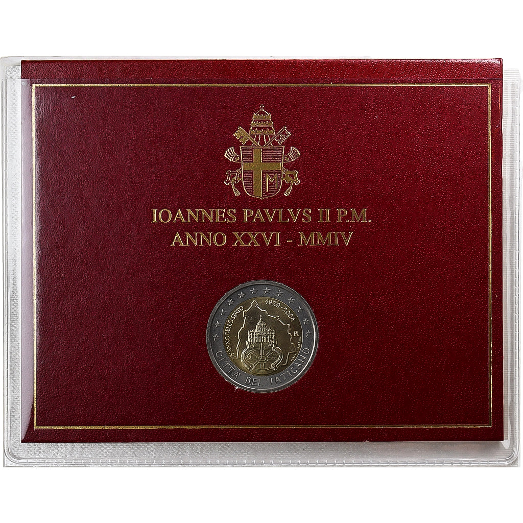 Vatikan, John Paul II, 2 Euro, Foundation of the Vatican, 75th Anniversary