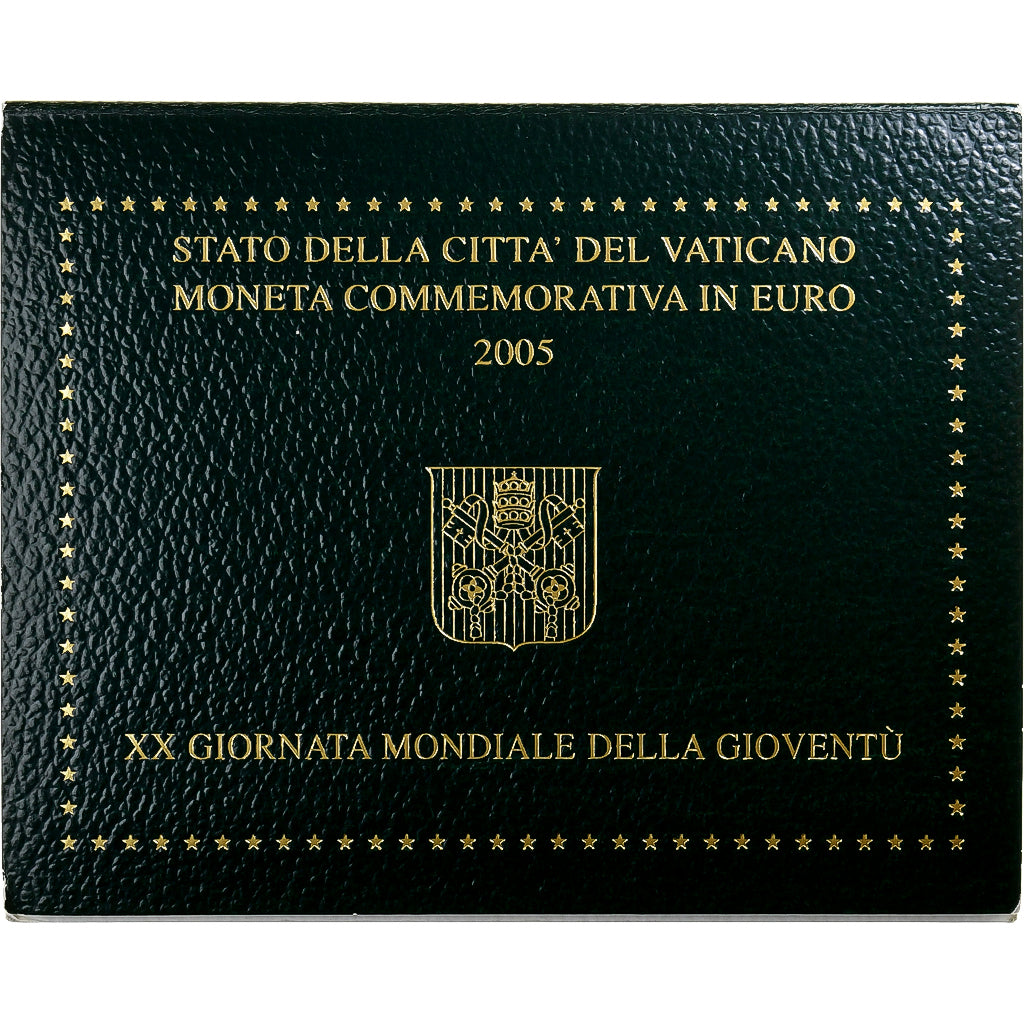 Vaticano, Benedict XVI, 2 Euro, 20th World Youth Day, 2005, Rome, Bi-metallico