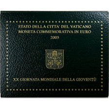 Vaticano, Benedict XVI, 2 Euro, 20th World Youth Day, 2005, Rome, Bi-metallico