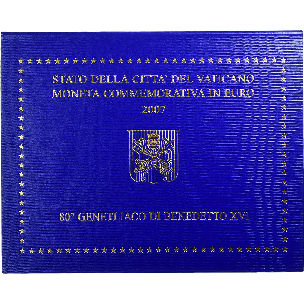 Vaticano, Benedict XVI, 2 Euro, 80th birthday Pope Benedict XVI, 2007, Rome
