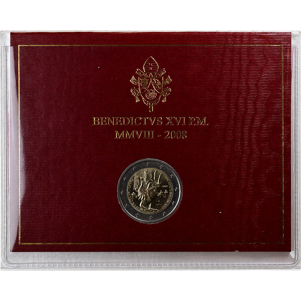 Vatikan, Benedict XVI, 2 Euro, The Year of St. Paul, BU, 2008, Rome