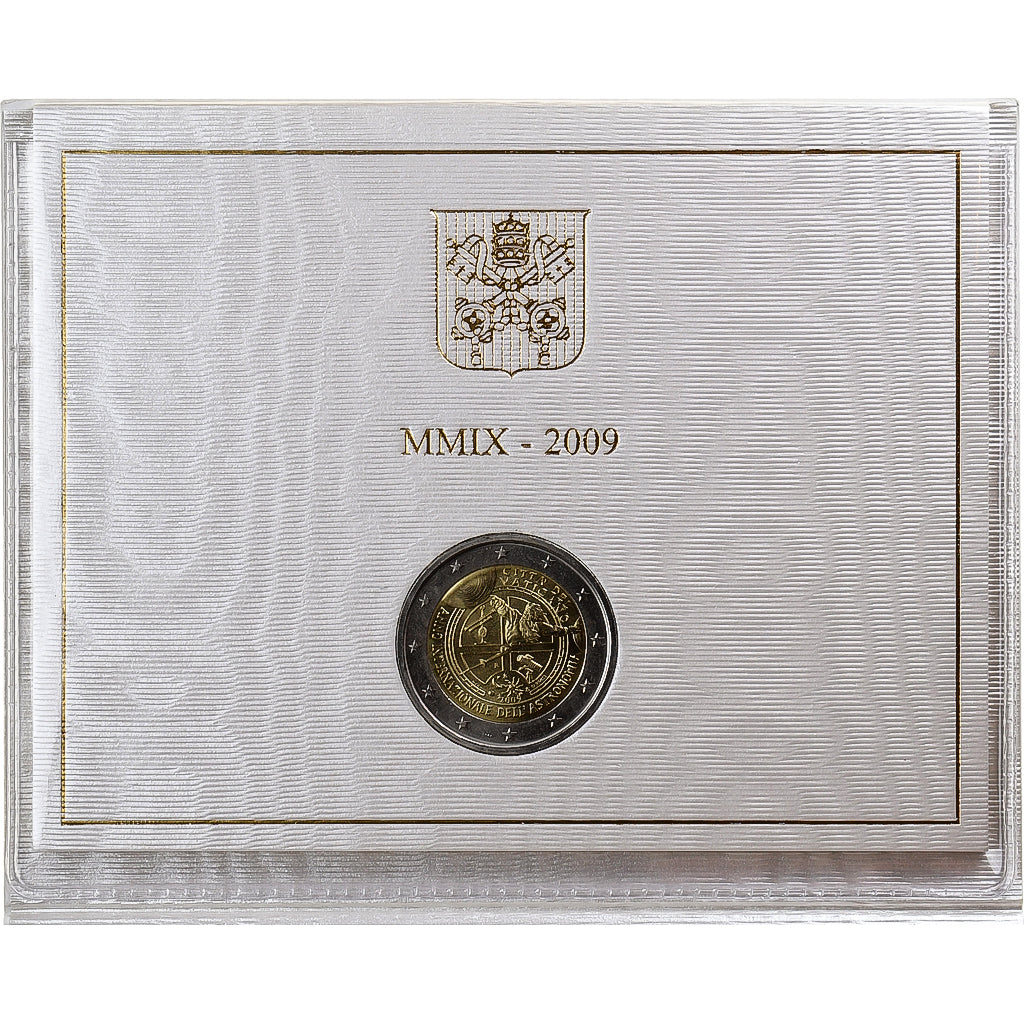 Vaticano, Benedict XVI, 2 Euro, International Year of Astronomy, 2009, Rome