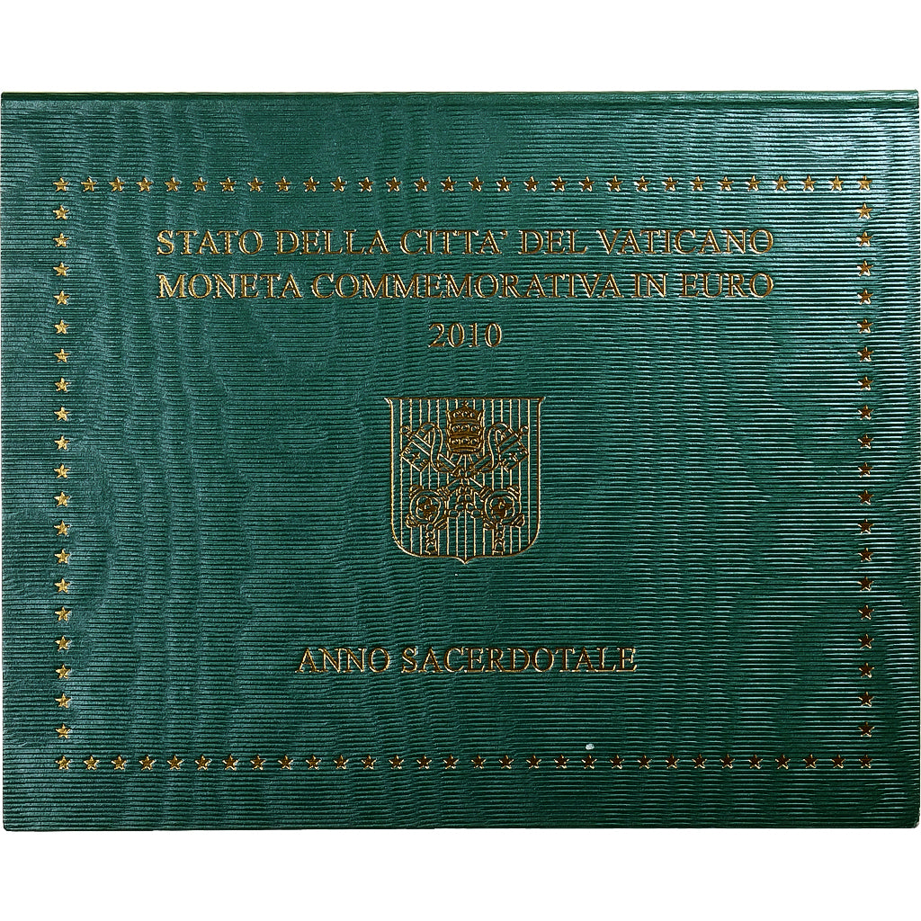 Vaticaan, Benedict XVI, 2 Euro, Anno Sacerdotale, 2010, Rome, Bi-Metallic, FDC