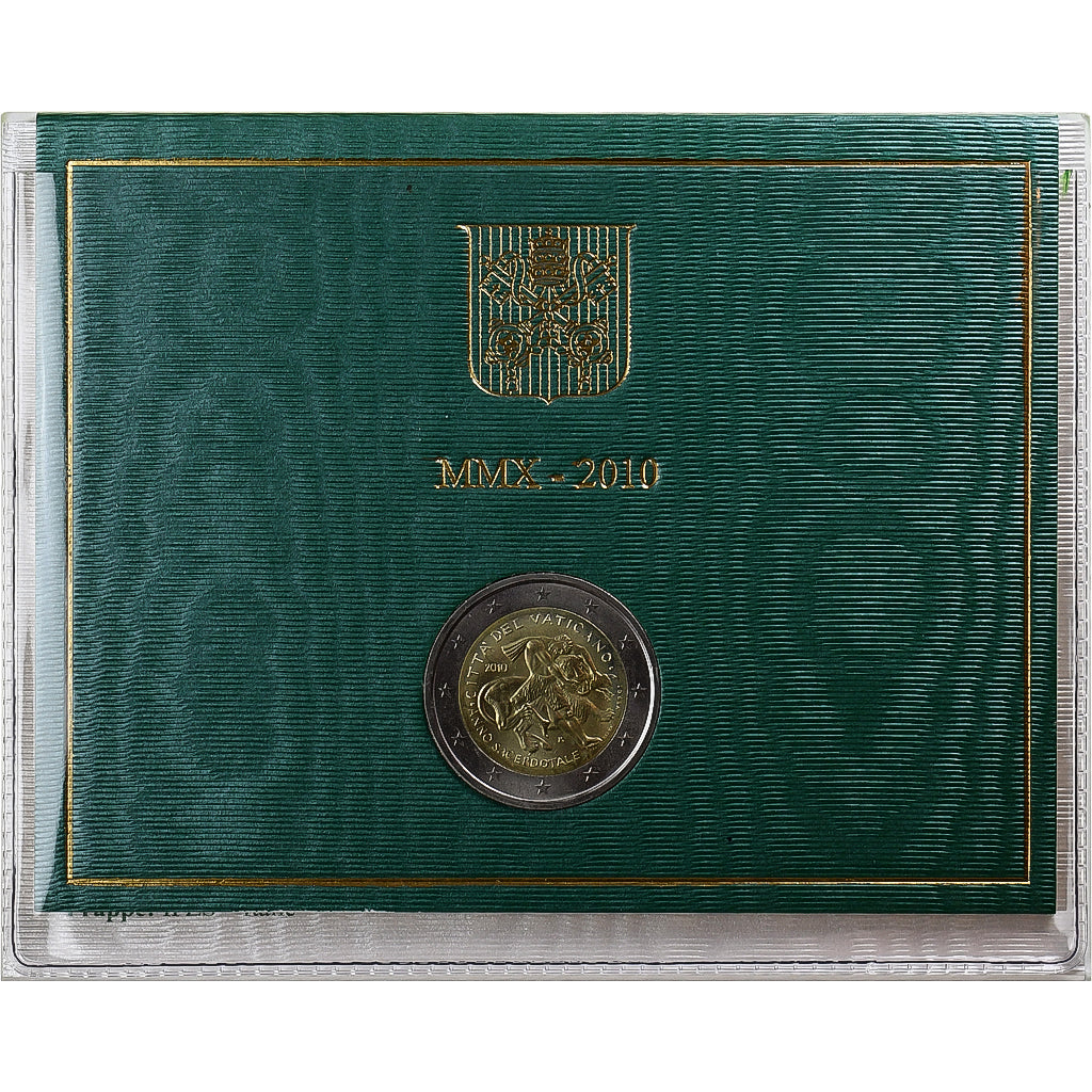 Vaticaan, Benedict XVI, 2 Euro, Anno Sacerdotale, 2010, Rome, Bi-Metallic, FDC