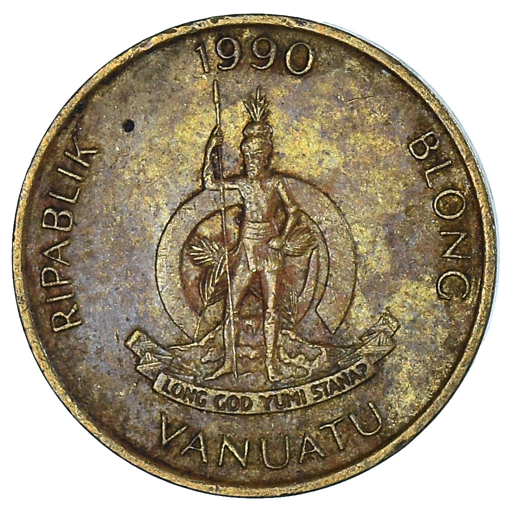 Moneta, Vanuatu, Vatu, 1990