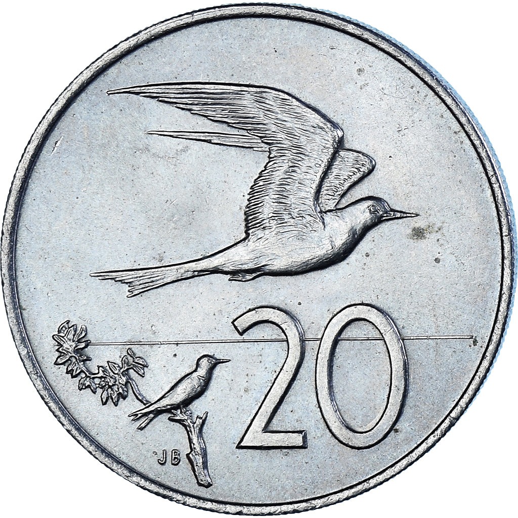 Moeda, Ilhas Cook, 20 Cents, 1987