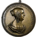 France, Medal, Madeleine de Blanchefort Créquy, 1651, Brass, D'après Warin