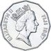 Coin, Fiji, 50 Cents, 1987