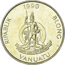 Coin, Vanuatu, 5 Vatu, 1990
